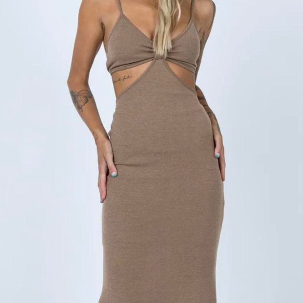 maxi cut out dress